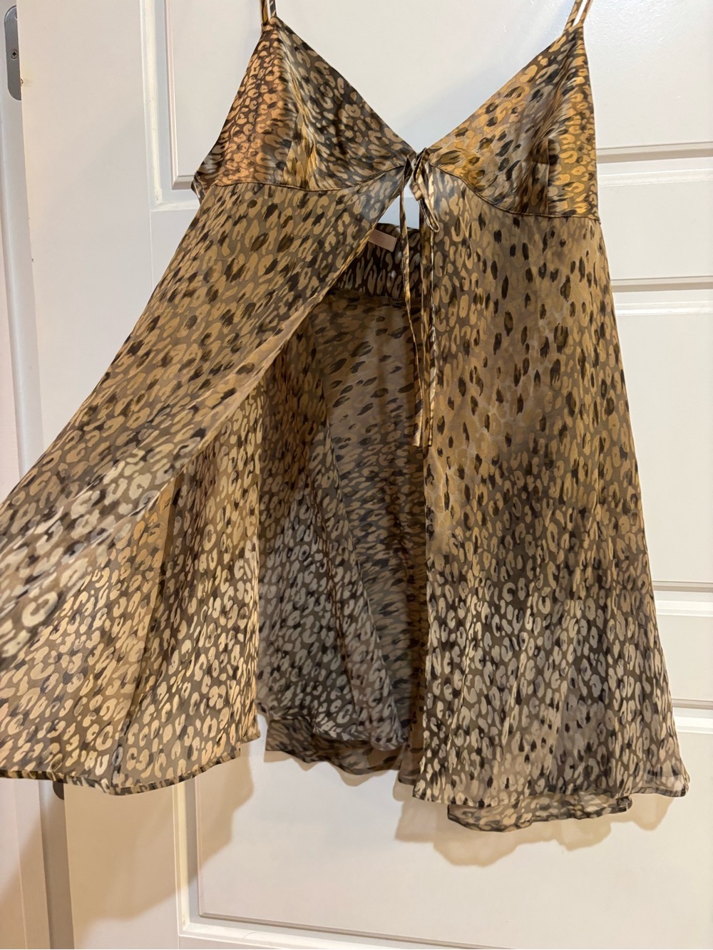 Victoria's Secret Leopard Print Chemise - Brown & Tan